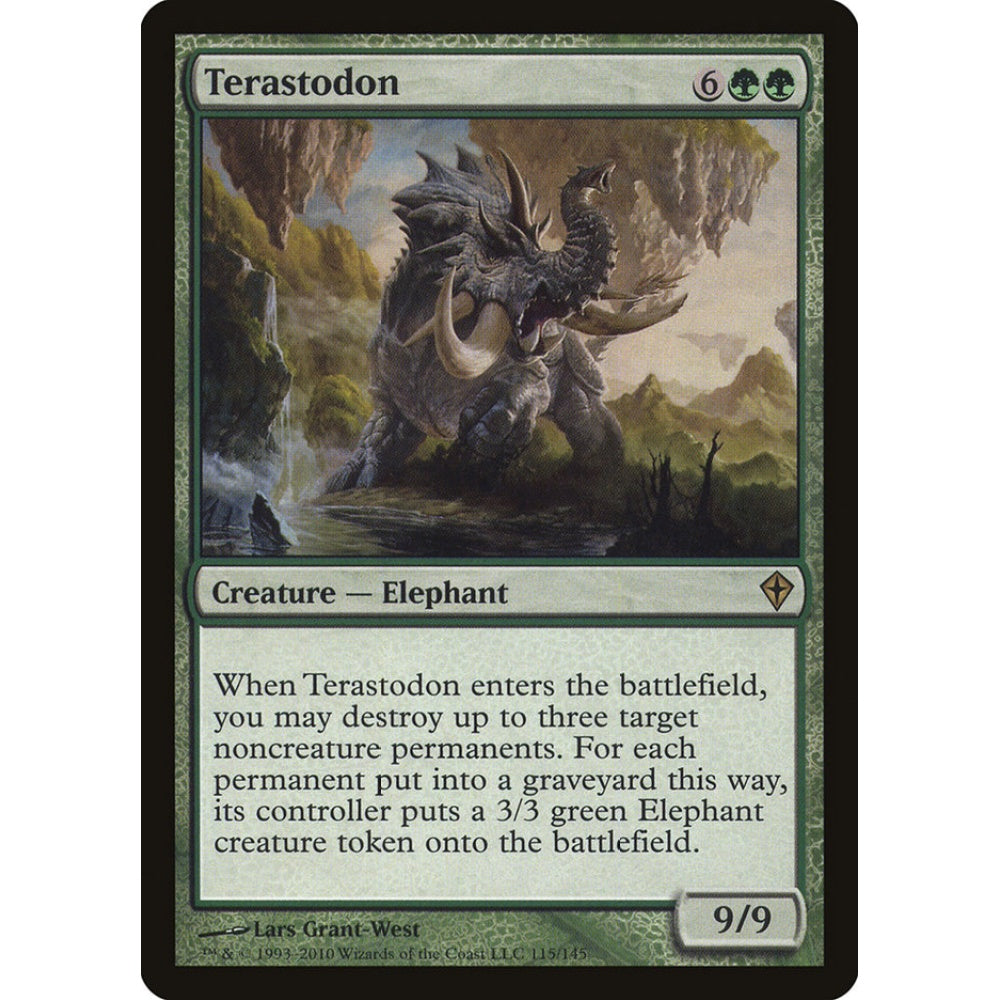 Terastodon rare 115 Magic the Gathering Worldwake