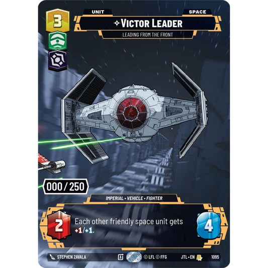 Victor Leader, R, JTL 1095) Prestige Serialized, Star Wars Unlimited