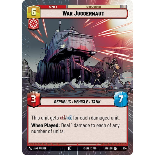 War Juggernaut, U, JTL 904) Hyperspace Foil, Star Wars Unlimited