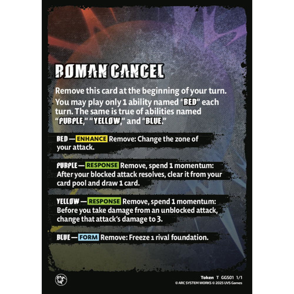 Roman Cancel 0/85 Universus Card Game Guilty Gear -Strive- UC Non-Foil