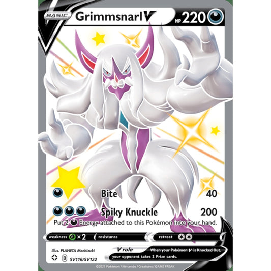 Grimmsnarl V Ultra Rare SV116/SV122 Pokemon Card Game Shining Fates