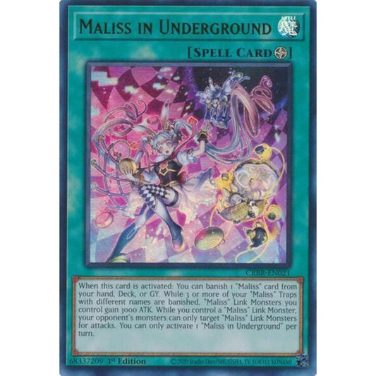 Maliss in Underground CRBR-EN021 Ultra Yu-Gi-Oh Crossover Breakers