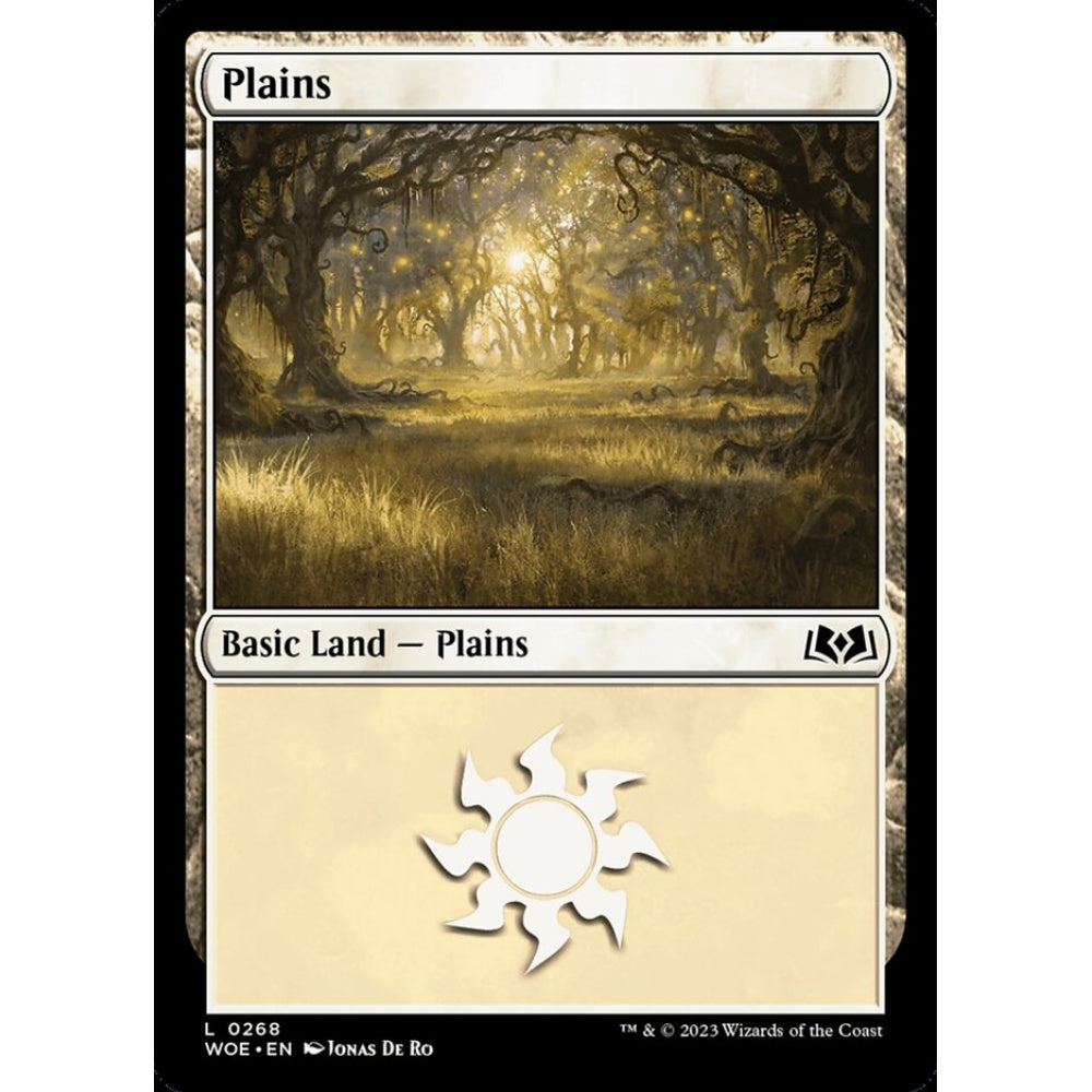 Plains, common, 268, Magic the Gathering, Wilds of Eldraine