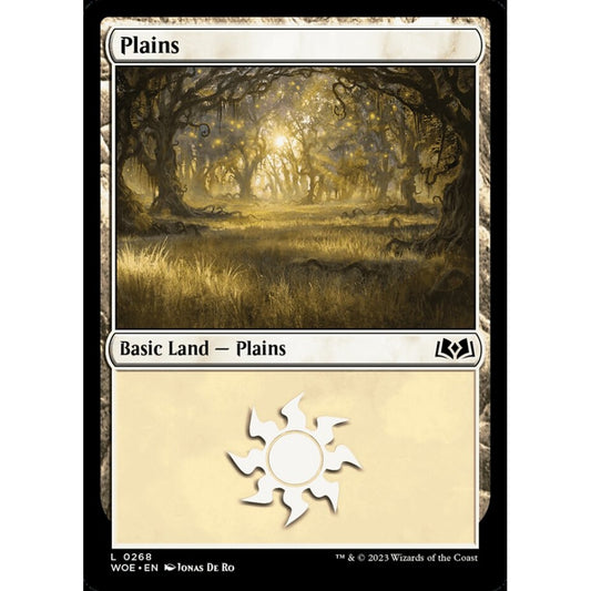 Plains, common, 268, Magic the Gathering, Wilds of Eldraine