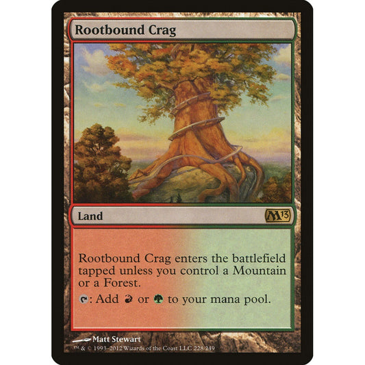 Rootbound Crag rare 228 Magic the Gathering Magic 2013
