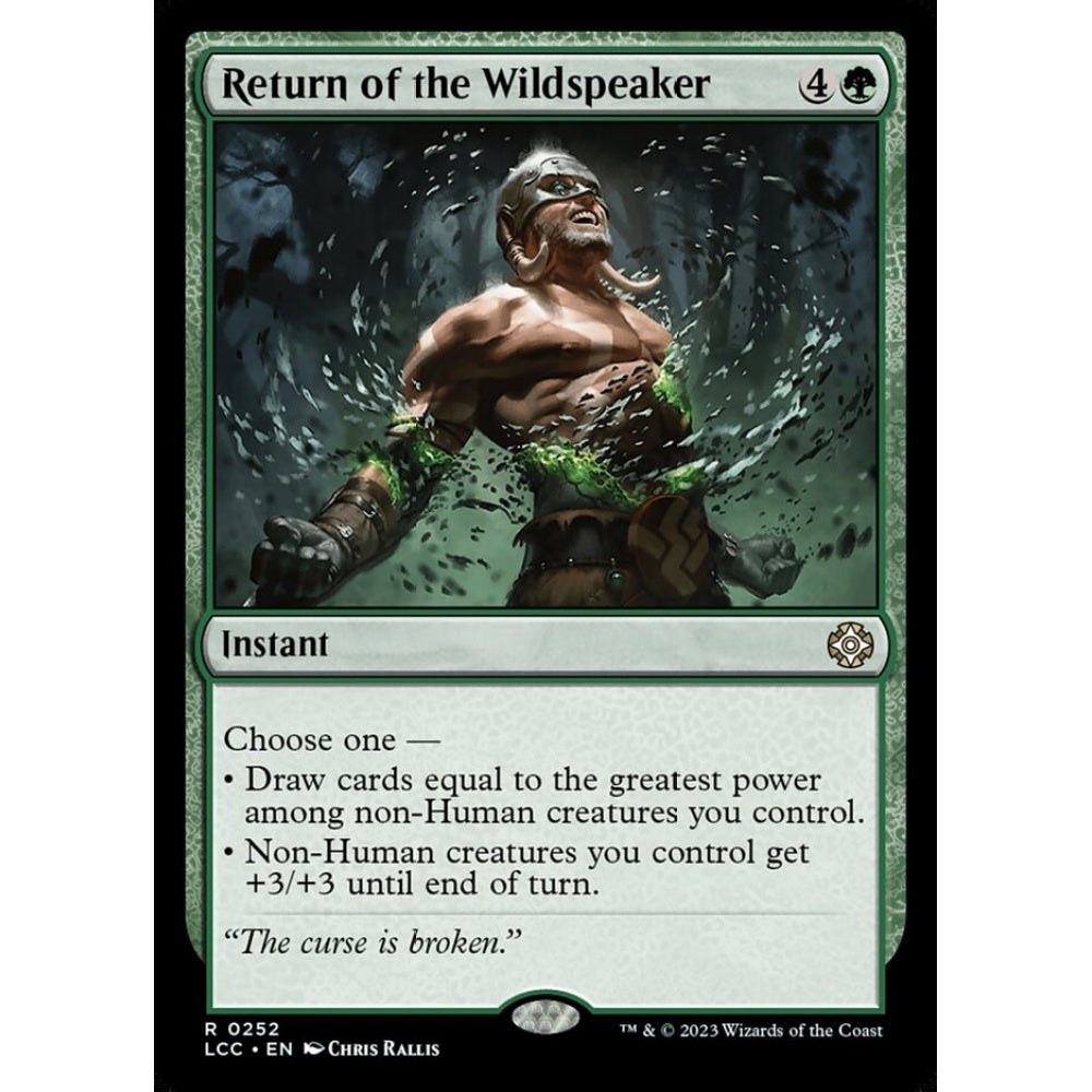 Return of the Wildspeaker, rare, 252, Magic the Gathering, The Lost Caverns of Ixalan Commander