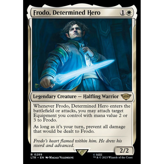 Frodo, Determined Hero, rare, 289, Magic the Gathering, The Lord of the Rings: Tales of Middle-earth