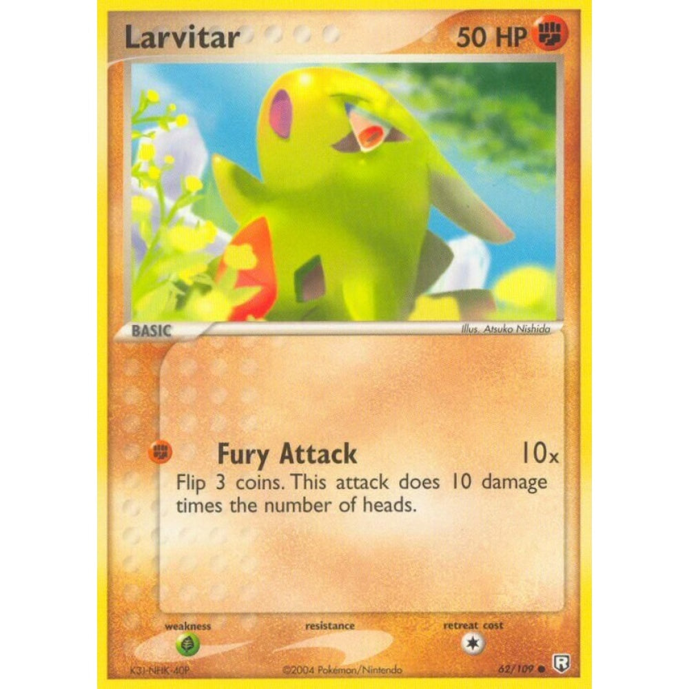 Larvitar Common 62/109 Pokemon Card Game EX Team Rocket Returns