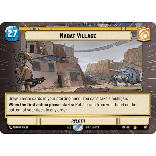 Nabat Village, R, JTL 290) Hyperspace, Star Wars Unlimited