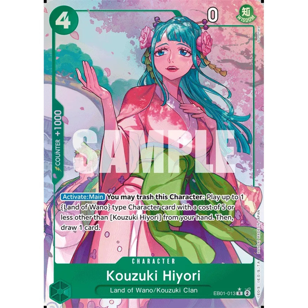 Kouzuki Hiyori, EB01-013, Rare, One Piece, Memorial Collection