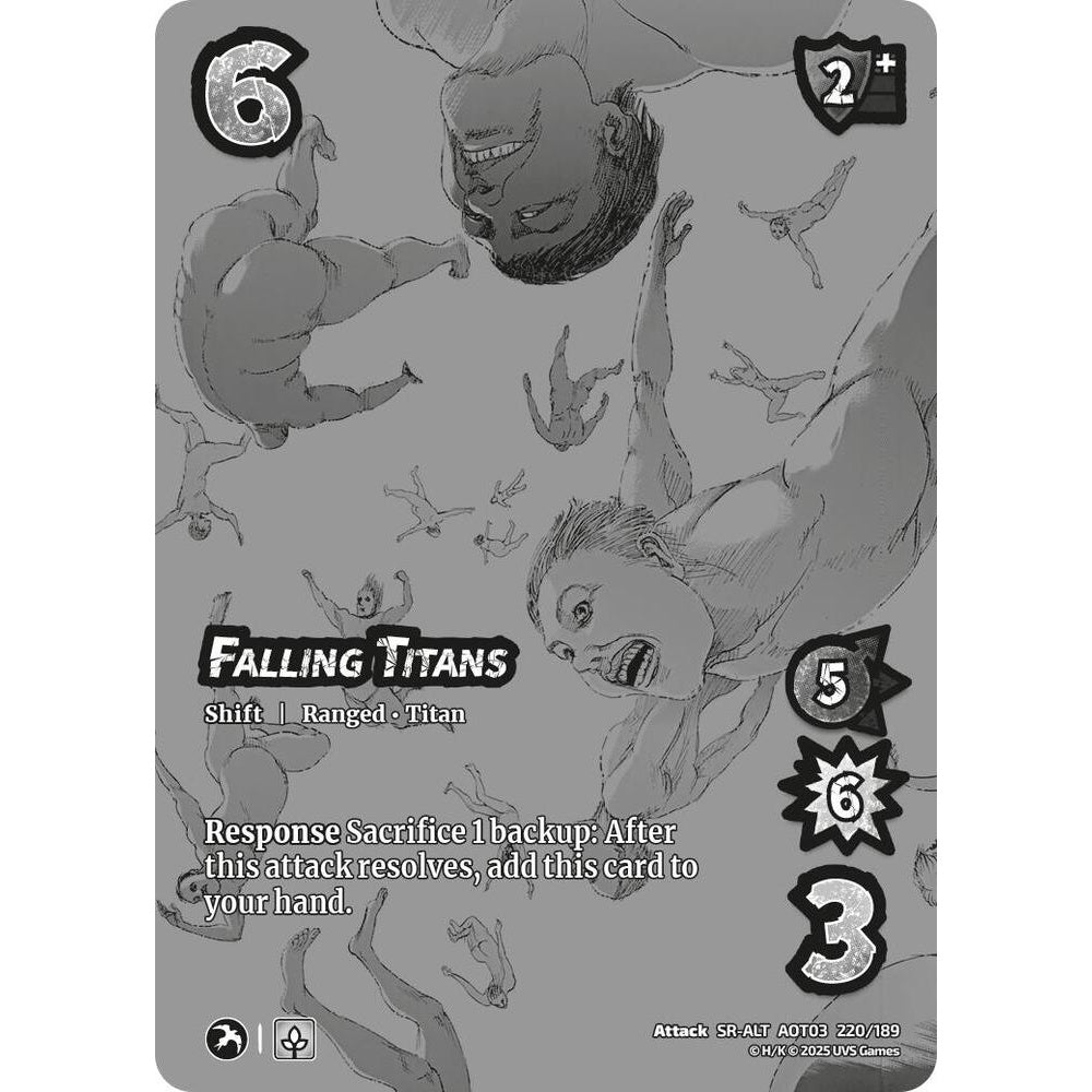 Falling Titans // Zeke's Dream Becoming Real 220/189 AOT03 Universus Attack on Titan: Apocalypse Attack SR-ALT