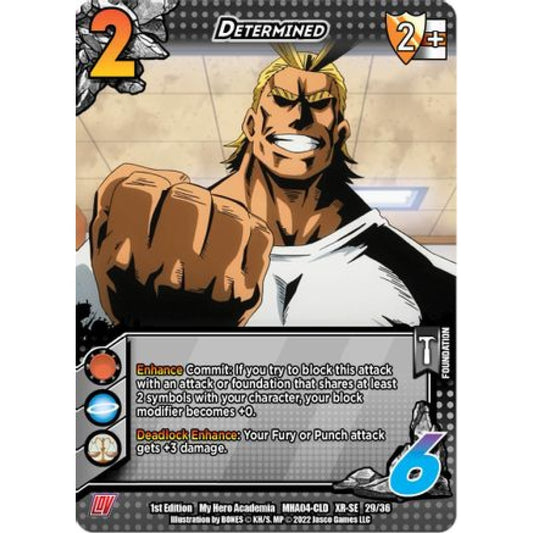 Determined, 29/36, XR-SE, UniVersus, MHA04 League of Villains