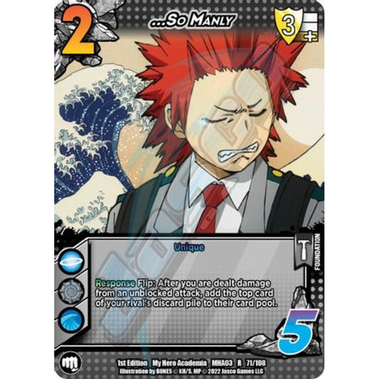 ...So Manly, 71/108, R, UniVersus, MHA03 Heroes Clash