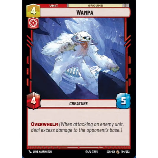 Wampa, 164, C, Star Wars Unlimited, Sparks Of Rebellion
