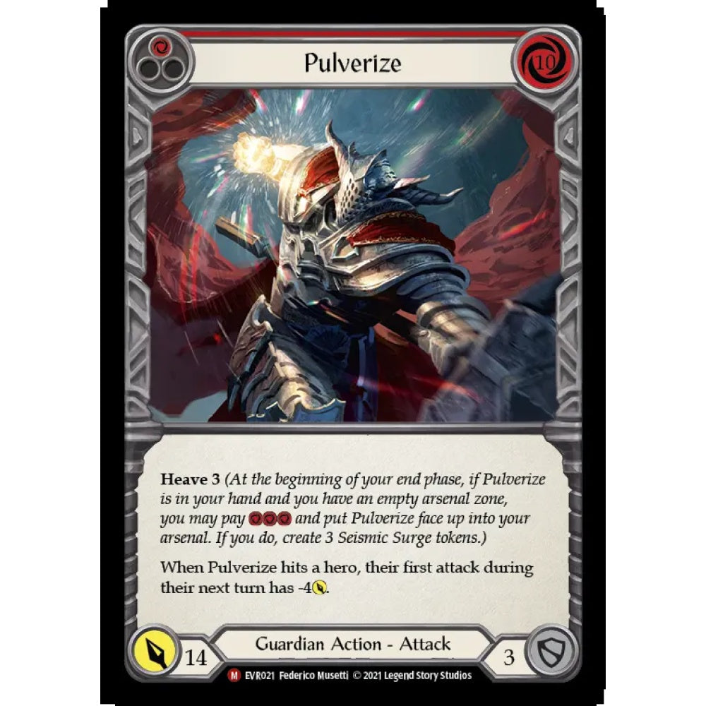 Pulverize EVR021 Majestic Flesh & Blood Trading Card Game Everfest in Regular Art
