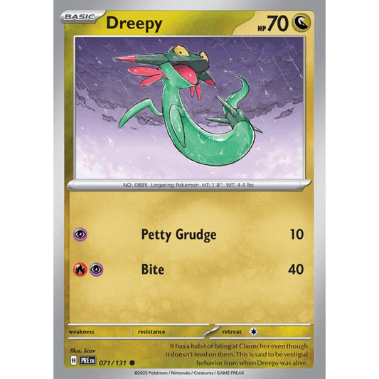 Dreepy Common 071/131 Pokemon Card Game Prismatic Evolutions