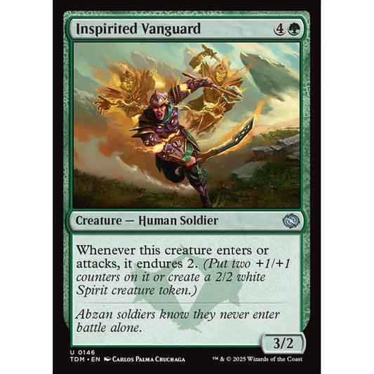 Inspirited Vanguard uncommon 146 Magic the Gathering Tarkir: Dragonstorm