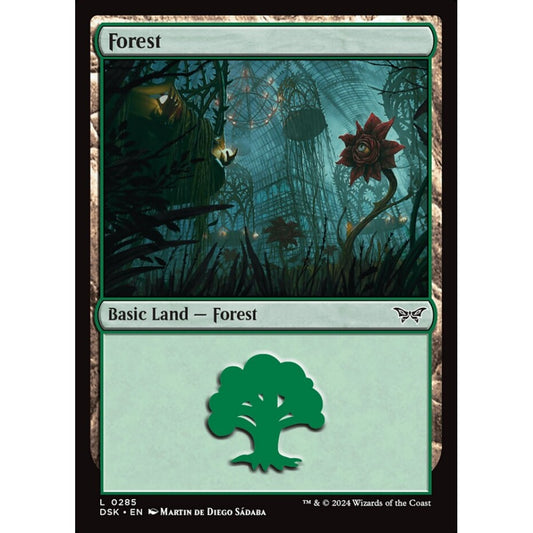 Forest, 285, common, Magic: The Gathering, Duskmourn: House of Horror