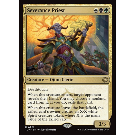 Severance Priest rare 222 Magic the Gathering Tarkir: Dragonstorm