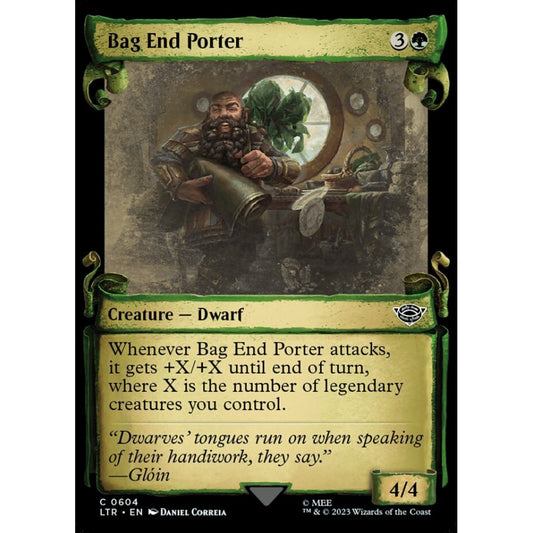 Bag End Porter, common, 604, Magic the Gathering, The Lord of the Rings: Tales of Middle-earth
