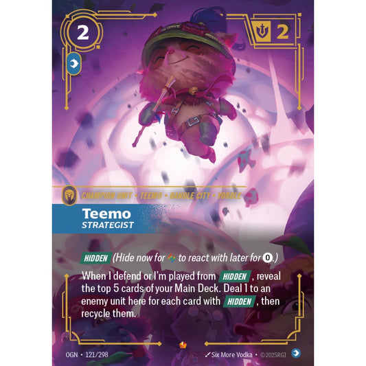 Teemo, Strategist OGN-121/298 Riftbound Card Game Origins Epic