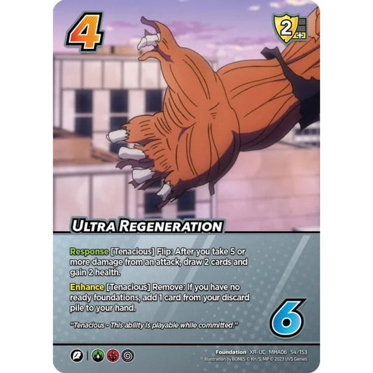 Ultra Regeneration, 54/153, XR-UC, UniVersus, MHA06 Jet Burn