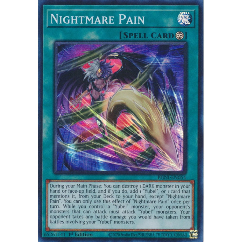 Nightmare Pain PHNI-EN054 Super Super Rare Yu-Gi-Oh Phantom Nightmare in Art