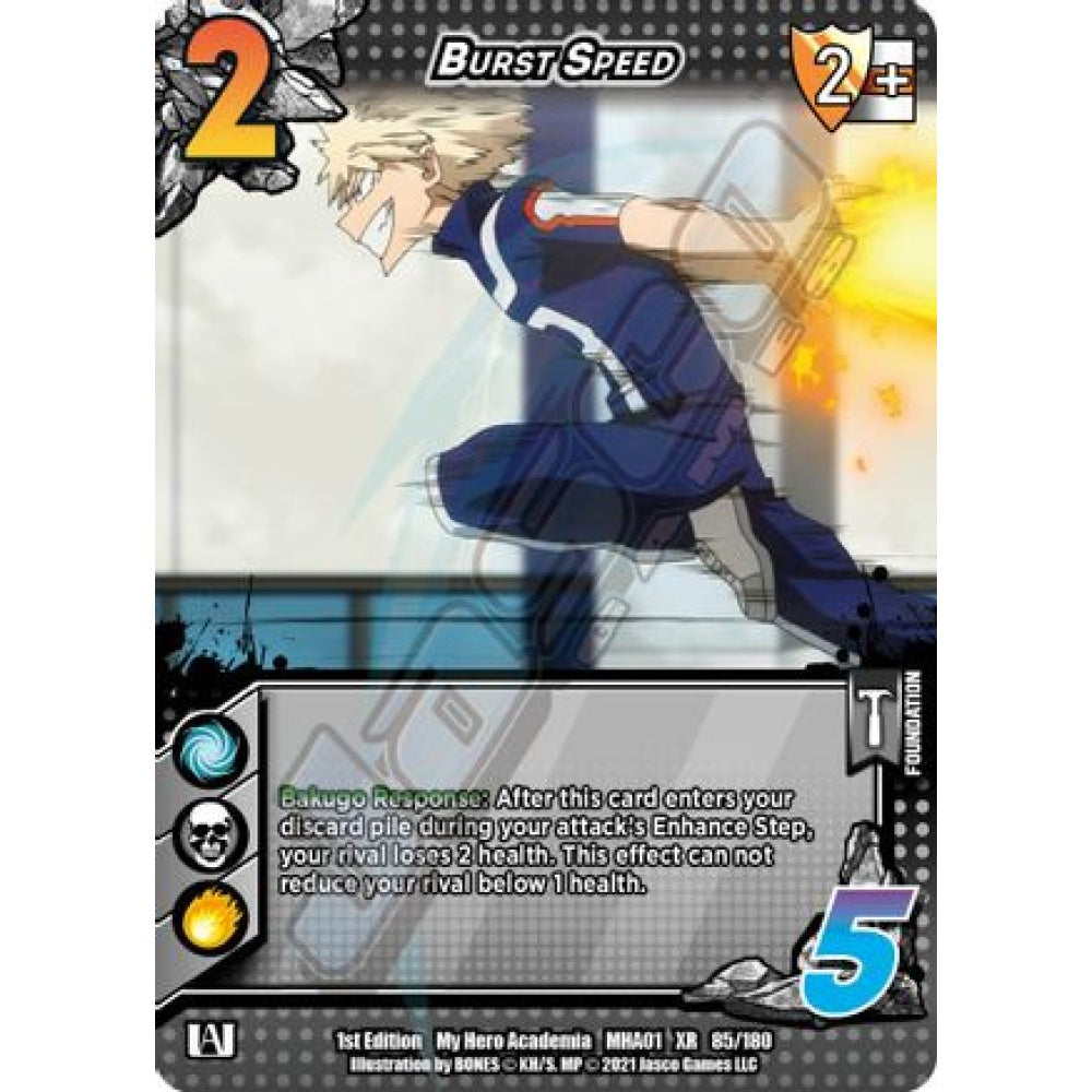 Burst Speed, 85/180, XR, UniVersus, MHA01 My Hero Academia