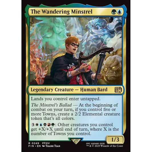 The Wandering Minstrel rare 249 Magic the Gathering Final Fantasy