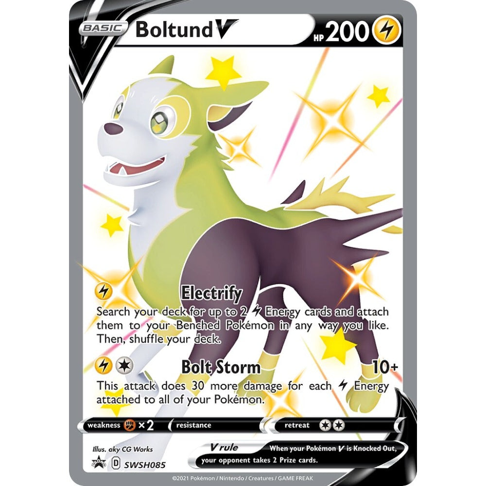 Boltund V Promo SWSH085 Pokemon Card Game Sword & Shield Promos