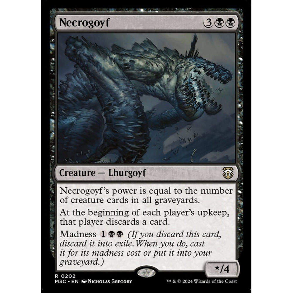 Necrogoyf, 202, rare, Magic: The Gathering, Modern Horizons 3