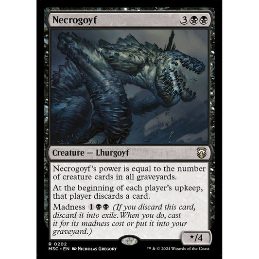 Necrogoyf, 202, rare, Magic: The Gathering, Modern Horizons 3