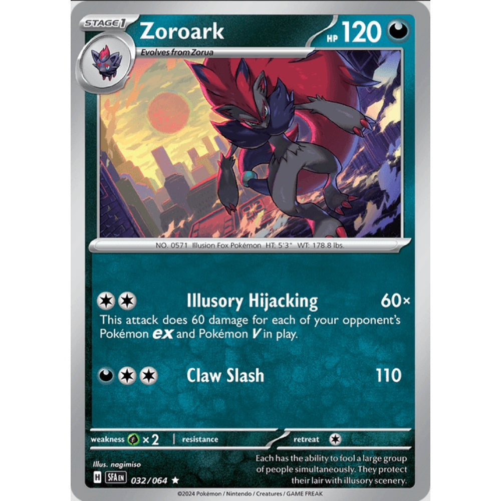 Zoroark, 032/064, Rare, Pokemon, Shrouded Fable