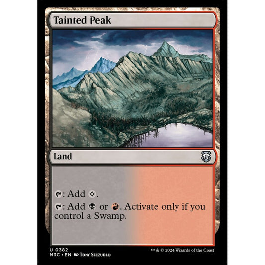 Tainted Peak, 382, uncommon, Magic: The Gathering, Modern Horizons 3