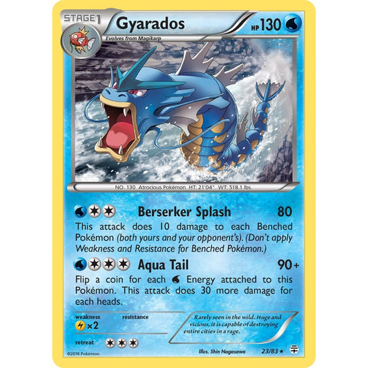 Gyarados Rare 23/83 Pokemon Card Game Generations