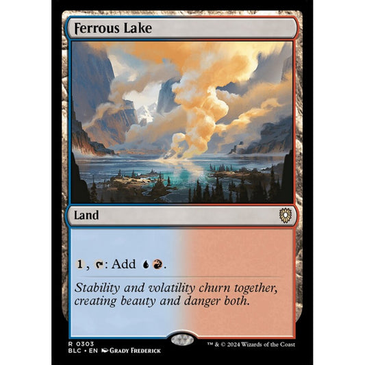 Ferrous Lake, 303, rare, Magic: The Gathering, Bloomburrow