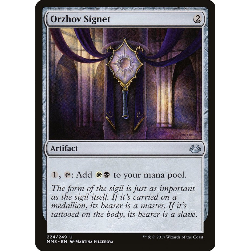 Orzhov Signet uncommon 224 Magic the Gathering Modern Masters 2017
