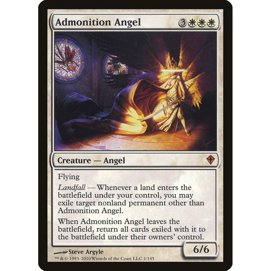 Admonition Angel mythic 1 Magic the Gathering Worldwake