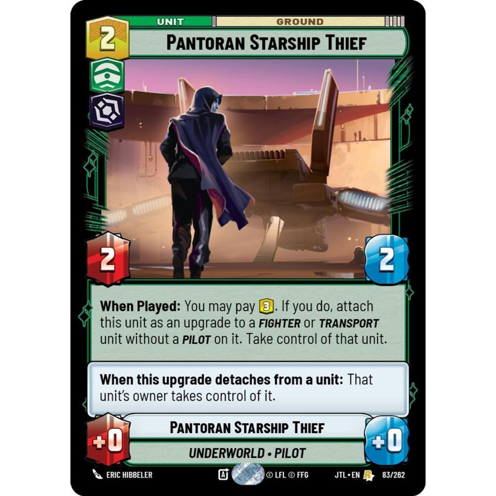 Pantoran Starship Thief, R, JTL 083), Star Wars Unlimited