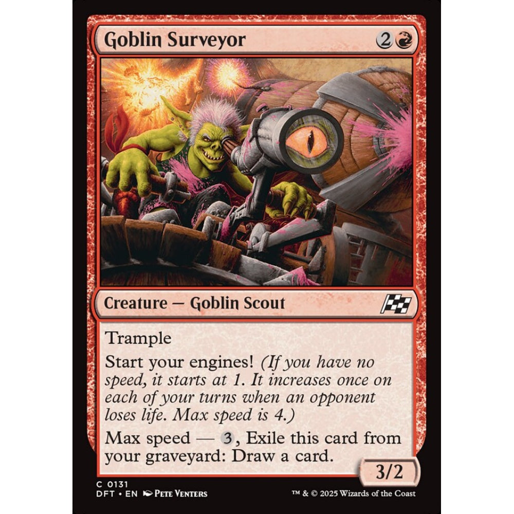 Goblin Surveyor, 131, common, Magic: The Gathering, Aetherdrift
