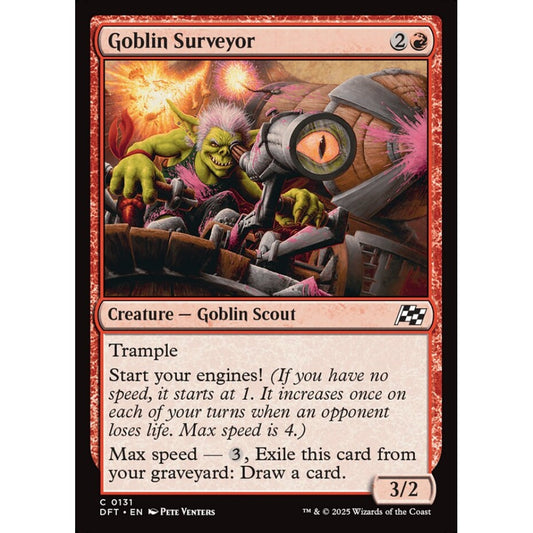 Goblin Surveyor, 131, common, Magic: The Gathering, Aetherdrift