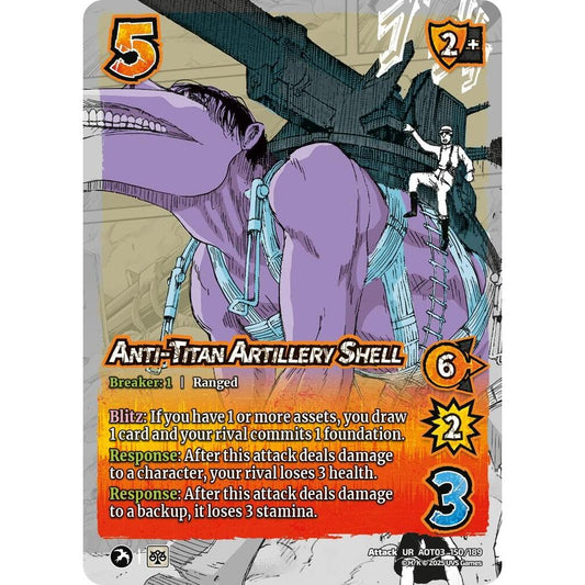 Anti-Titan Artillery Shell 150/189 AOT03 Universus Attack on Titan: Apocalypse Attack UR