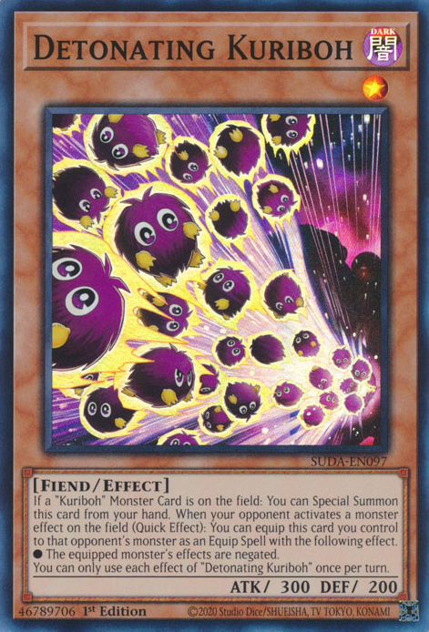 Detonating Kuriboh SUDA-EN097 Super Super Rare Yu-Gi-Oh Supreme Darkness in Art