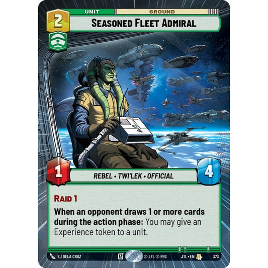 Seasoned Fleet Admiral, R, JTL 373) Hyperspace, Star Wars Unlimited