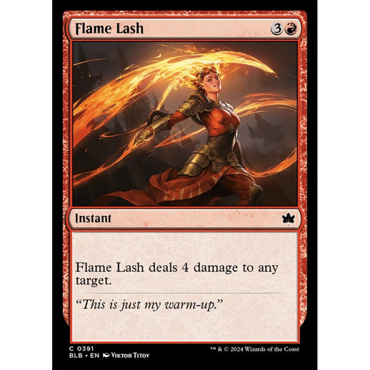 Flame Lash, 391, common, Magic: The Gathering, Bloomburrow