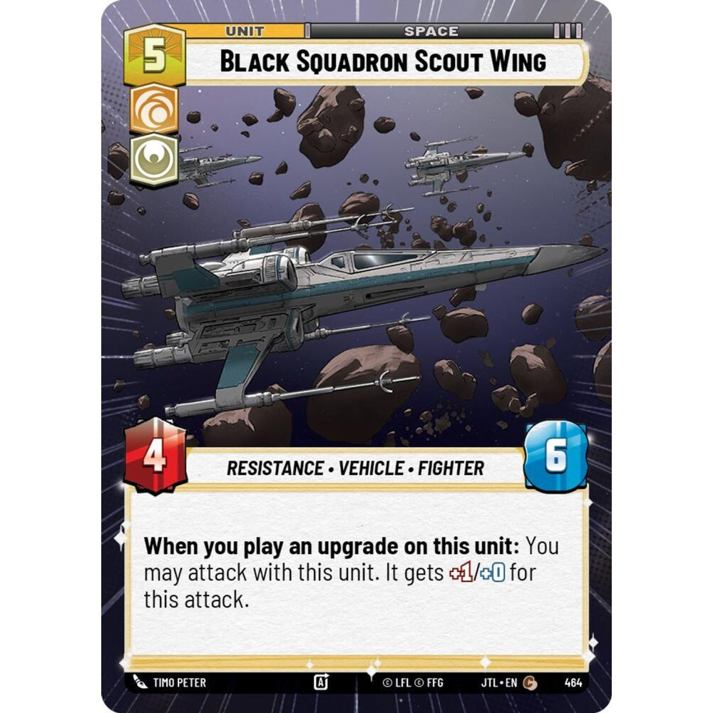 Black Squadron Scout Wing, C, JTL 464) Hyperspace, Star Wars Unlimited