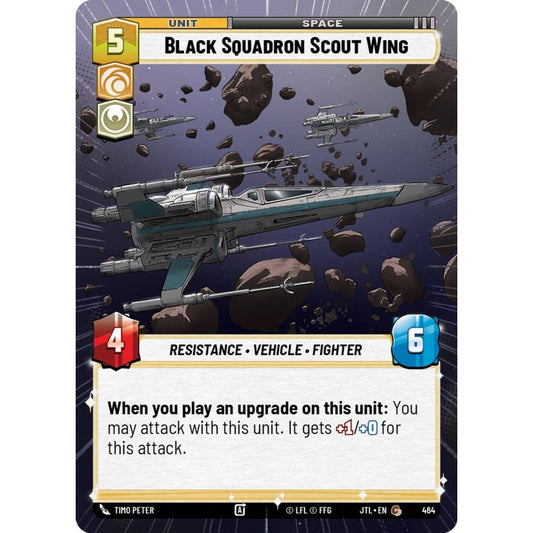 Black Squadron Scout Wing, C, JTL 464) Hyperspace, Star Wars Unlimited