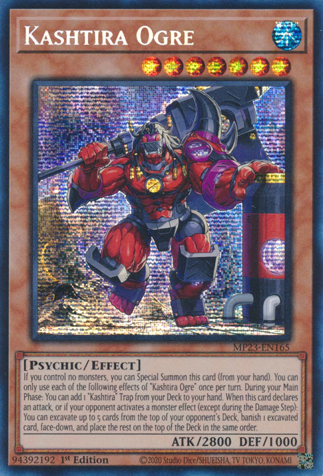 Kashtira Ogre MP23-EN165 Prismatic Prismatic Secret Rare Yu-Gi-Oh 25th Anniversary Tin: Dueling Heroes Mega Pack in Art