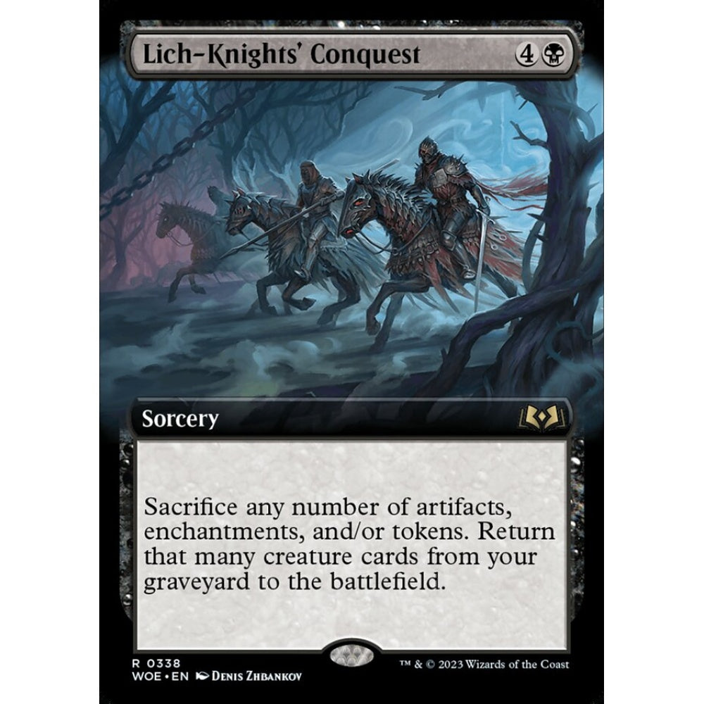 Lich-Knights' Conquest, rare, 338, Magic the Gathering, Wilds of Eldraine