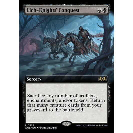 Lich-Knights' Conquest, rare, 338, Magic the Gathering, Wilds of Eldraine